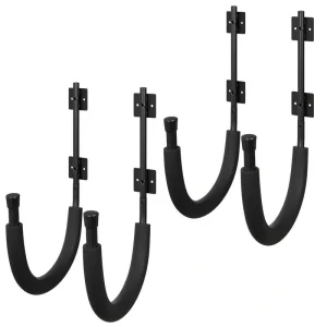 RAD Sportz 100 lbs. Capacity Kayak Wall Mount Hangers Storage Hook Rack, Black, 2-Pack