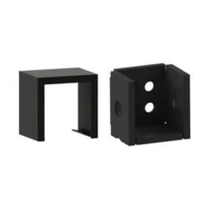 RELIABILT 0.5-in x 0.5-in Black Sand Steel Rail Bracket