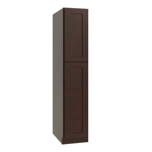 RELIABILT 18-in W x 84-in H Wood Brown Freestanding Utility Storage Cabinet T726918541