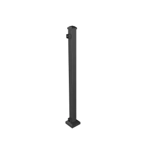 RELIABILT 2-in x 2-in x 3-ft Black Sand Steel Deck Post
