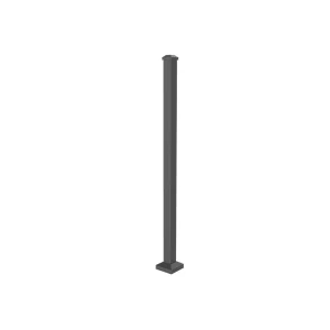 RELIABILT 2-in x 2-in x 4-ft Black Sand Steel Deck Post