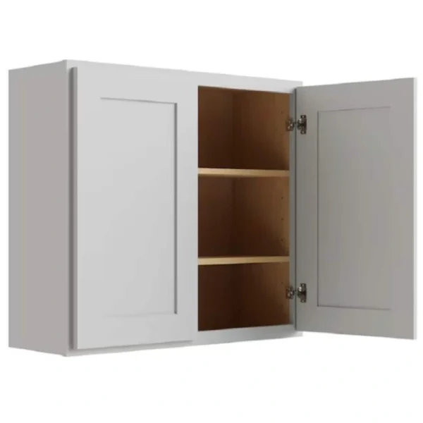 RELIABILT 30-in W x 24-in H x 12-in D Grey Wall Fully Assembled Plywood Cabinet (Shaker Door Style) T726918494