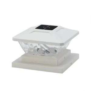 RELIABILT 4-in x 4-in 10-Lumen White Solar LED Outdoor Post Cap Light (5000 K) T726916265