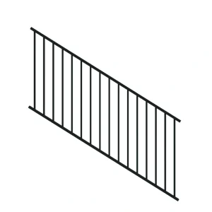 RELIABILT 6-ft x 36-in Black Sand Steel Deck Stair Rail Kit