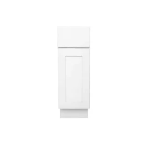 RELIABILT Fairplay 12-in W x 34.5-in H x 24-in D White 1-Drawer Base Ready To Assemble Plywood Cabinet (Recessed Panel Shaker Door Style)