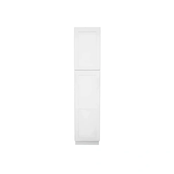 RELIABILT Fairplay 18-in W x 90-in H x 24-in D White Pantry Ready To Assemble Plywood Cabinet (Recessed Panel Shaker Door Style)