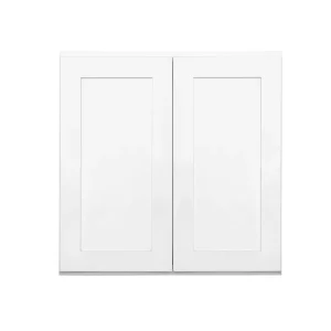 RELIABILT Fairplay 27-in W x 30-in H x 12-in D White Wall Ready To Assemble Plywood Cabinet (Recessed Panel Shaker Door Style)