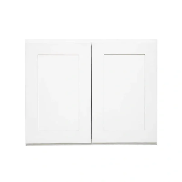 RELIABILT Fairplay 30-in W x 24-in H x 12-in D White Wall Ready To Assemble Plywood Cabinet (Recessed Panel Shaker Door Style)