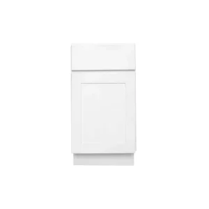 RELIABILT Fairplay 30-in W x 34.5-in H x 24-in D White 2-Drawers Base Ready To Assemble Plywood Cabinet (Recessed Panel Style)