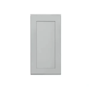 RELIABILT Overlake 15-in W x 30-in H x 12-in D Gray Wall Ready To Assemble Plywood Cabinet (Recessed Panel Shaker Door Style)