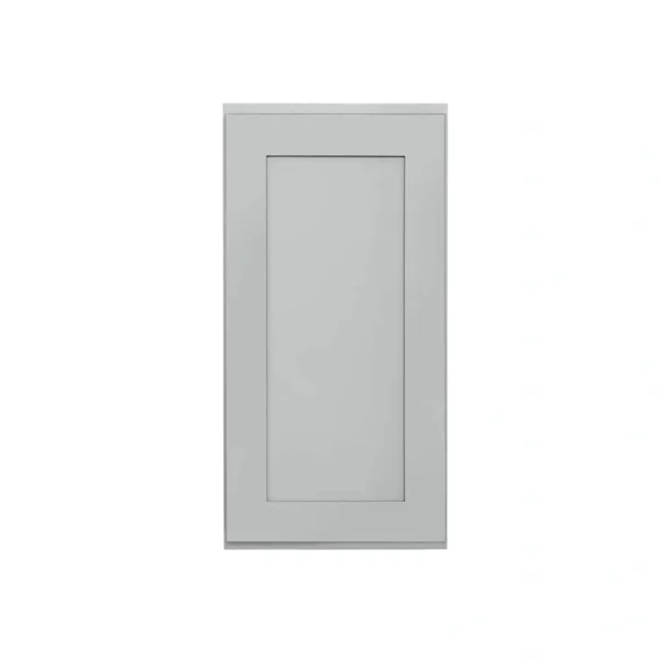 RELIABILT Overlake 15-in W x 30-in H x 12-in D Gray Wall Ready To Assemble Plywood Cabinet (Recessed Panel Shaker Door Style)