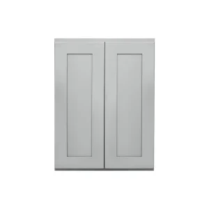 RELIABILT Overlake 27-in W x 36-in H x 12-in D Gray Wall Ready To Assemble Plywood Cabinet (Recessed Panel Shaker Door Style)