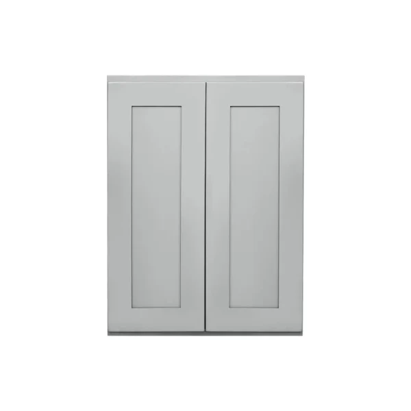 RELIABILT Overlake 27-in W x 36-in H x 12-in D Gray Wall Ready To Assemble Plywood Cabinet (Recessed Panel Shaker Door Style)