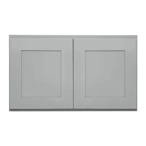 RELIABILT Overlake 30-in W x 18-in H x 12-in D Gray Wall Ready To Assemble Plywood Cabinet (Recessed Panel Shaker Door Style)