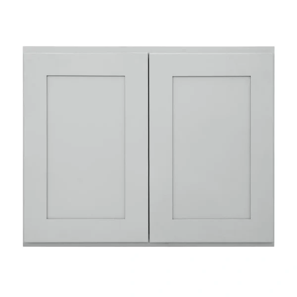 RELIABILT Overlake 30-in W x 24-in H x 12-in D Gray Wall Ready To Assemble Plywood Cabinet (Recessed Panel Shaker Door Style)