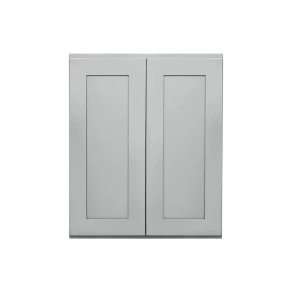 RELIABILT Overlake 30-in W x 36-in H x 12-in D Gray Wall Ready To Assemble Plywood Cabinet (Recessed Panel Shaker Door Style)