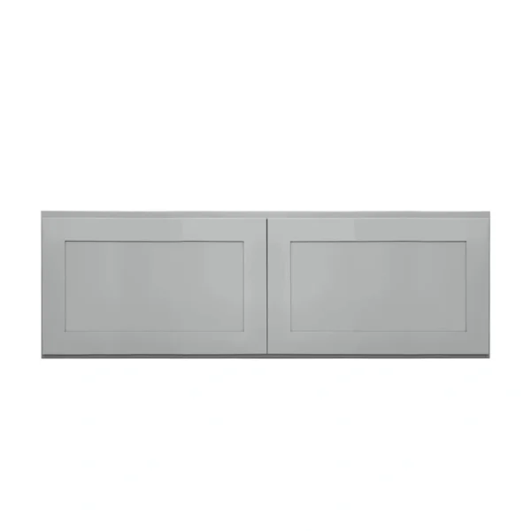 RELIABILT Overlake 36-in W x 12-in H x 12-in D Gray Wall Ready To Assemble Plywood Cabinet (Recessed Panel Shaker Door Style)