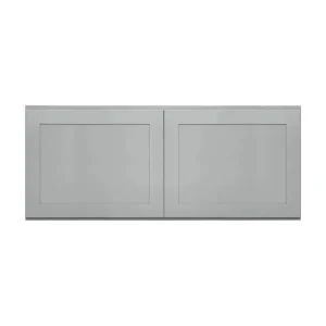 RELIABILT Overlake 36-in W x 18-in H x 12-in D Gray Wall Ready To Assemble Plywood Cabinet (Recessed Panel Shaker Door Style)