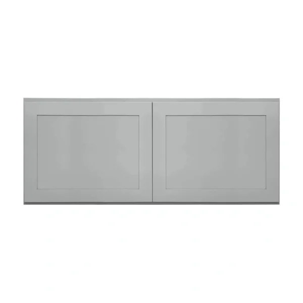 RELIABILT Overlake 36-in W x 18-in H x 12-in D Gray Wall Ready To Assemble Plywood Cabinet (Recessed Panel Shaker Door Style)