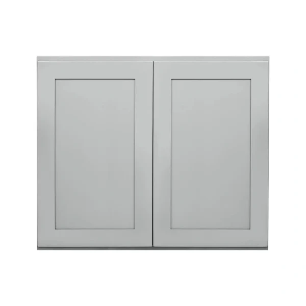 RELIABILT Overlake 36-in W x 30-in H x 12-in D Gray Wall Ready To Assemble Plywood Cabinet (Recessed Panel Shaker Door Style)