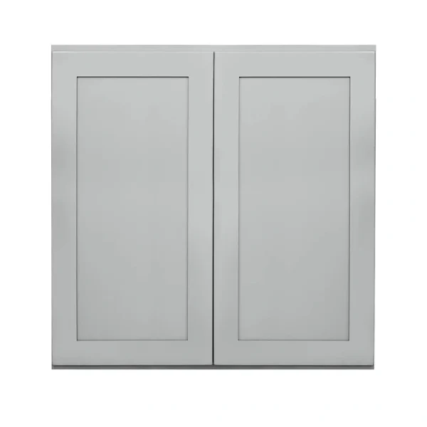 RELIABILT Overlake 36-in W x 36-in H x 12-in D Gray Wall Ready To Assemble Plywood Cabinet (Recessed Panel Shaker Door Style)