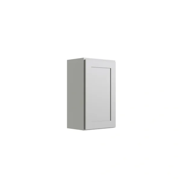 RELIABILT Parkstone 15-in W x 30-in H x 12-in D Grey Wall Fully Assembled Plywood Cabinet (Shaker Door Style) T726918360