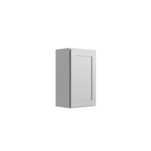 RELIABILT Parkstone 18-in W x 30-in H x 12-in D Grey Wall Fully Assembled Plywood Cabinet (Shaker Door Style) T726918350