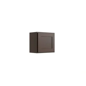 RELIABILT Parkstone 21-in W x 18-in H x 12-in D Espresso Wall Fully Assembled Plywood Cabinet (Shaker Door Style)