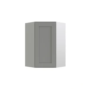 RELIABILT Parkstone 23.875-in W x 30-in H x 12-in D Grey Diagonal Corner Base Fully Assembled Plywood Cabinet (Shaker Style) T726918313