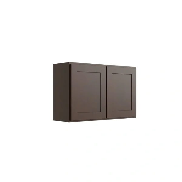 RELIABILT Parkstone 24-in W x 24-in H x 12-in D Espresso Wall Fully Assembled Plywood Cabinet (Shaker Door Style) T726918525