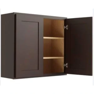RELIABILT Parkstone 27-in W x 30-in H x 12-in D Espresso Wall Fully Assembled Plywood Cabinet (Shaker Door Style) T726918297