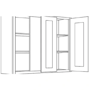 RELIABILT Parkstone 27-in W x 30-in H x 12-in D Grey Blind Wall Fully Assembled Plywood Cabinet (Shaker Door Style)