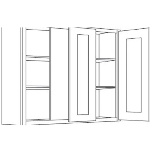 RELIABILT Parkstone 27-in W x 30-in H x 12-in D Grey Blind Wall Fully Assembled Plywood Cabinet (Shaker Door Style)
