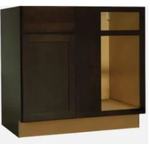 RELIABILT Parkstone 27-in W x 34.5-in H x 24-in D Espresso Blind 1-Drawer Base Fully Assembled Plywood Cabinet (Flat Panel Shaker Style) T726918289