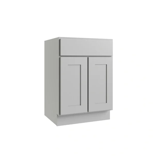 RELIABILT Parkstone 27-in W x 34.5-in H x 24-in D Grey Base Fully Assembled Plywood Cabinet (Flat Panel Shaker Door Style) T726918280