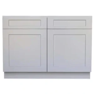RELIABILT Parkstone 27-in W x 34.5-in H x 24-in D Grey Blind 1-Drawer Base Fully Assembled Plywood Cabinet (Flat Panel Shaker Style)