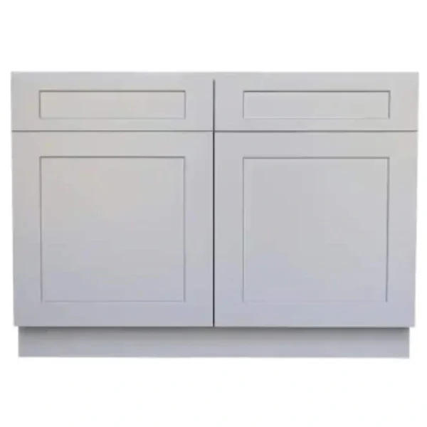 RELIABILT Parkstone 27-in W x 34.5-in H x 24-in D Grey Blind 1-Drawer Base Fully Assembled Plywood Cabinet (Flat Panel Shaker Style)