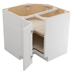 RELIABILT Parkstone 32-in W x 34.5-in H x 24-in D White Lazy Susan Corner Base Fully Assembled Plywood Cabinet (Shaker Style) T726918251