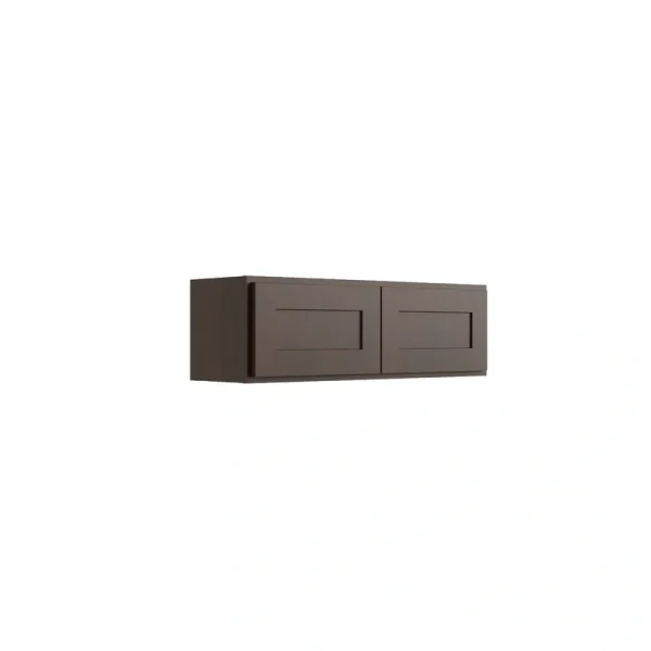 RELIABILT Parkstone 36-in W x 12-in H x 12-in D Espresso Wall Fully Assembled Plywood Cabinet (Shaker Door Style)