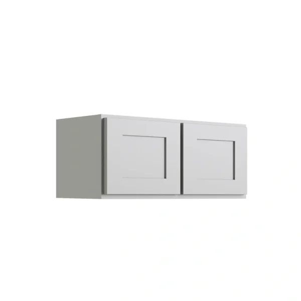 RELIABILT Parkstone 36-in W x 12-in H x 12-in D Grey Wall Fully Assembled Plywood Cabinet (Shaker Door Style) T726918226