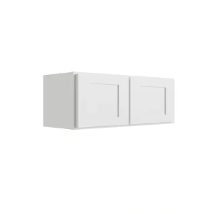 RELIABILT Parkstone 36-in W x 18-in H x 12-in D White Wall Fully Assembled Plywood Cabinet (Shaker Door Style)