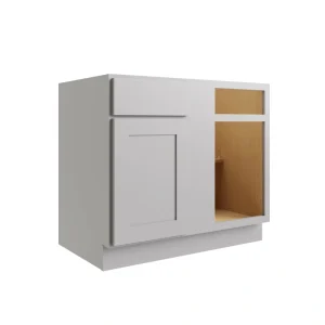 RELIABILT Parkstone 39-in W x 34.5-in H x 24-in D Grey Blind 1-Drawer Base Fully Assembled Plywood Cabinet (Flat Panel Shaker Style) T726918182