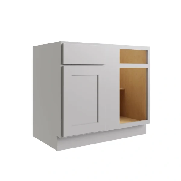 RELIABILT Parkstone 39-in W x 34.5-in H x 24-in D Grey Blind 1-Drawer Base Fully Assembled Plywood Cabinet (Flat Panel Shaker Style) T726918182