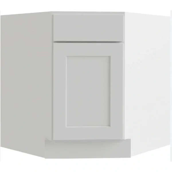 RELIABILT Parkstone 39-in W x 34.5-in H x 24-in D White Sink Base Fully Assembled Plywood Cabinet (Flat Panel Shaker Style)
