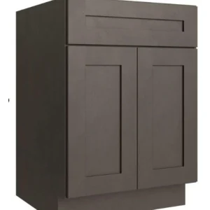 RELIABILT Parkstone 42-in W x 34.5-in H x 24-in D Espresso Sink Base Fully Assembled Plywood Cabinet (Flat Panel Shaker Style) T726918186