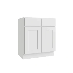 RELIABILT Parkstone 42-in W x 34.5-in H x 24-in D White Sink Base Fully Assembled Plywood Cabinet (Flat Panel Shaker Style) T726918181