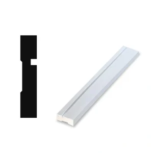 RESO RT 352 5/8 D in. x 3-1/2 W x 84 L in. Primed Pine Wood Finger-Joined Moliding Casing for 30 in. Door One Side