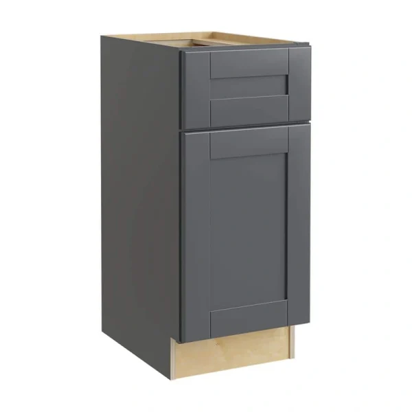 Richmond Venetian Onyx Plywood Shaker Ready to Assemble Base Kitchen Cabinet Soft Close 18 in W x 24 in D x 34.5 in H