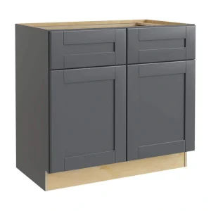 Richmond Venetian Onyx Plywood Shaker Ready to Assemble Base Kitchen Cabinet Soft Close 36 in W x 24 in D x 34.5 in H