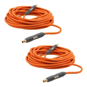 RIDGID 1/4 in. 50 in. Lay Flat Air Hose (2-Pack)